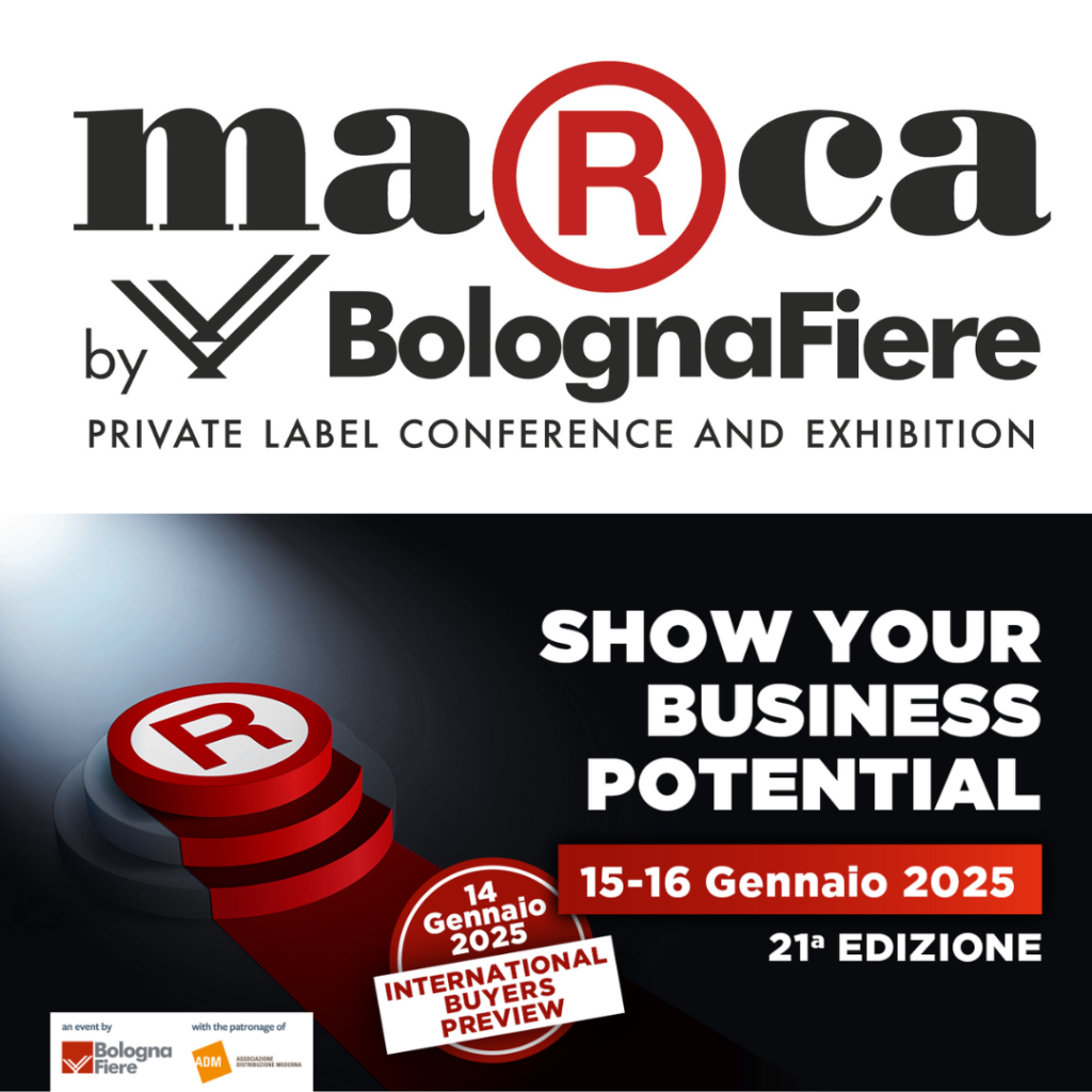 AssoBio, anche grazie alla collaborazione con BolognaFiere, conferma la propria presenza alla manifestazione fieristica Marca by BolognaFiere che si svolgerà a Bologna da mercoledì 15 a giovedì 16 gennaio 2025.
Anche quest’anno l’Associazione metterà a disposizione delle imprese socie un’area collettiva con stand preallestiti.