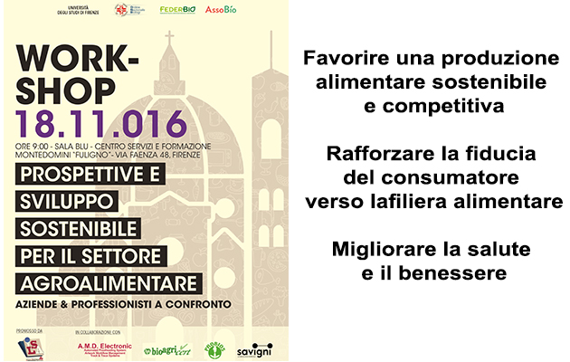Firenze, workshop settore agroalimentare